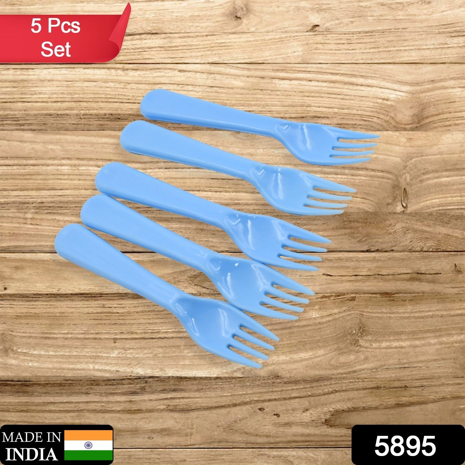 5895 Reusable Premium Heavy Weight Plastic Forks, Party Supplies, One Size, plastic 5pc Serving Fork Set for kitchen, Travel, Home (5pc) 5895 Reusable Premium Heavy Weight Plastic Forks, Party Supplies, One Size, plastic 5pc Serving Fork Set for kitchen, Travel, Home (5pc)